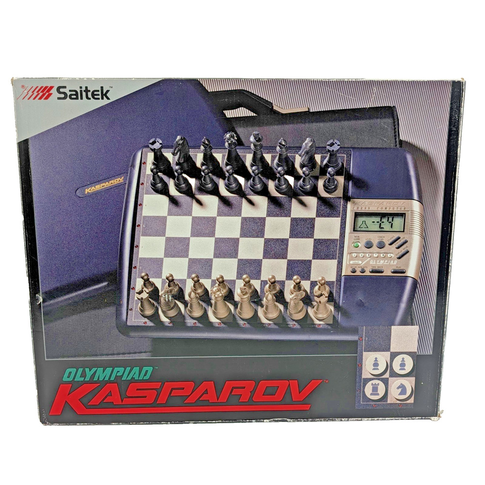 Saitek Kasparov Olympiad Electronic Chess Computer Game Vintage Boxed Complete